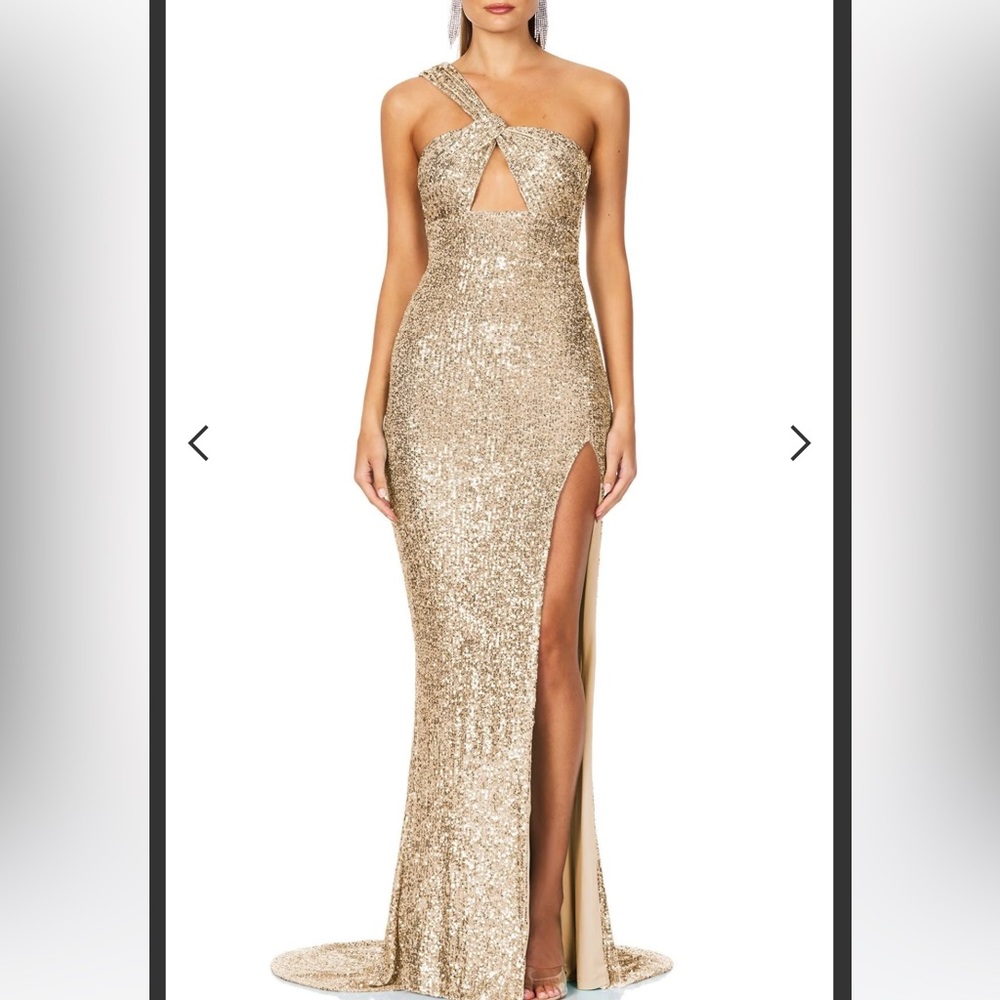 Nookie Therese Gown in Gold - New with Tags